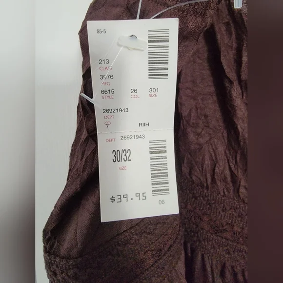 NWT Avenue Brown Tiered Maxi Skirt - Picture 5 of 8